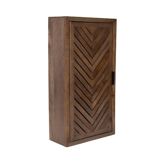 Kate and Laurel Mezzeta Tall Wood Bath Cabinet